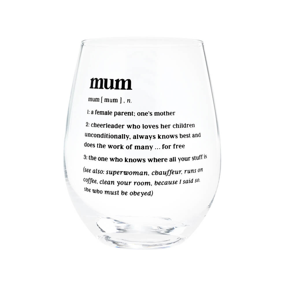 DEFINED MUM WINE GLASS - Creative Printz