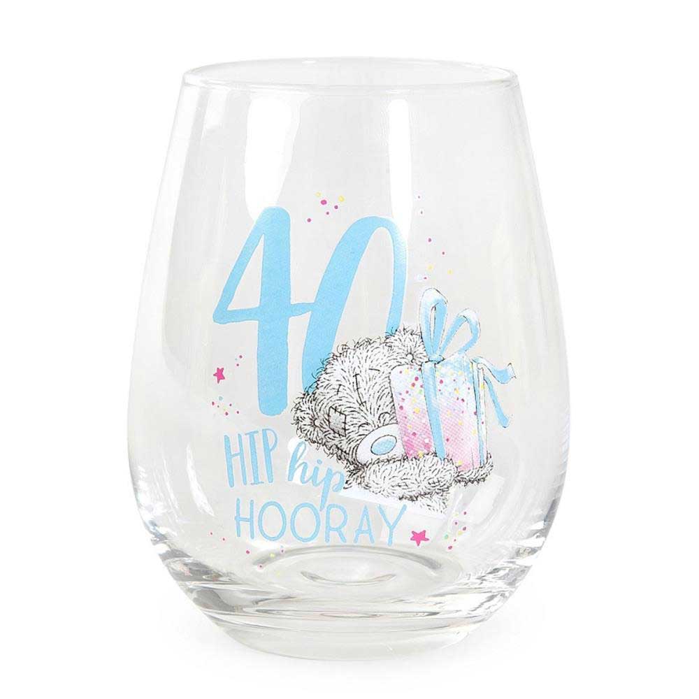 STEMLESS WINE GLASS 40TH - Creative Printz