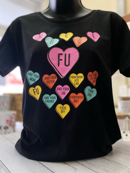 ABCDE FU Printed T-Shirt - Creative Printz