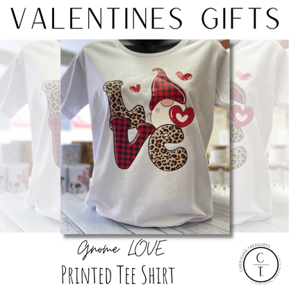 Gnome LOVE Printed T-Shirt - Creative Printz