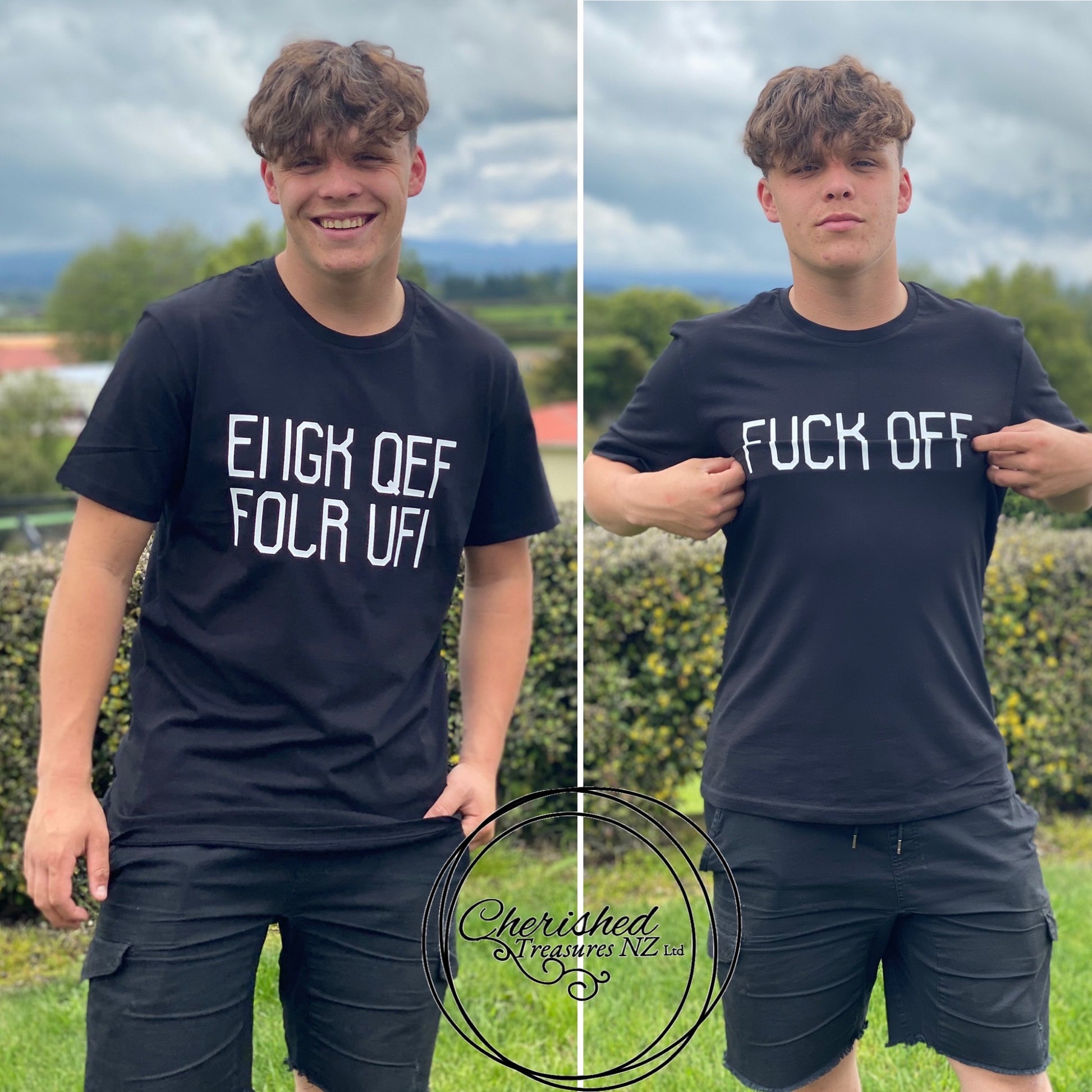 Hidden “FUCK OFF” Men’s T-Shirt - Creative Printz